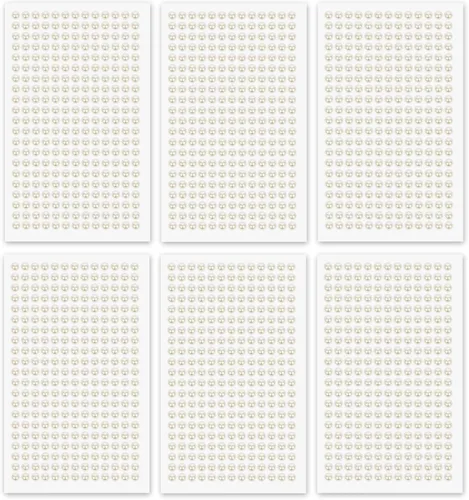 Miniatura 11 de MYDBUYSOME 5100 PIEZAS Adhesivos de Perla - Perlas Autoadhesivas para Peinado, Cara, Maquillaje, Ojos, Uñas, Manualidades, Gemas Adhesivas