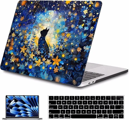 Miniatura 25 de Funda para MacBook Air de 15 pulgadas A3241 A3114 A2941 (versión 2023 2024 2025) – Carcasa rígida protectora a presión para MacBook Air de 15.3