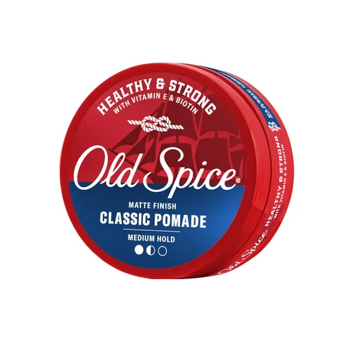 Miniatura 12 de Old Spice Pomada clásica para hombres, sujeción media, bajo brillo, peinado de cabello masculino, 2.22 onzas cada una, paquete doble