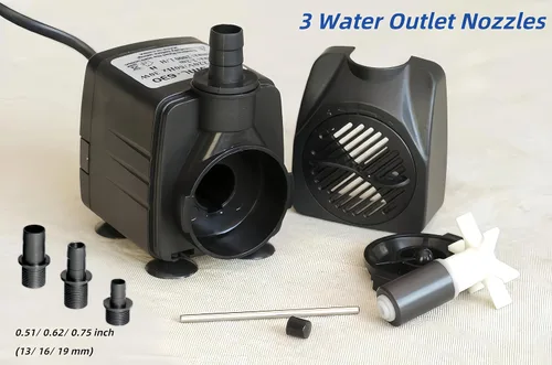 Miniatura 4 de Bomba de agua sumergible de 30 W, 550 GPH 7.2 pies de elevación para acuario, fuente de pecera, bomba de agua, fuente ultra silenciosa, bomba