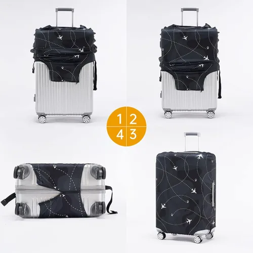 Miniatura 4 de Travelkin - Funda para equipaje lavable, protector de maleta, antiarañazos, se adapta a equipaje de 18 a 32 pulgadas