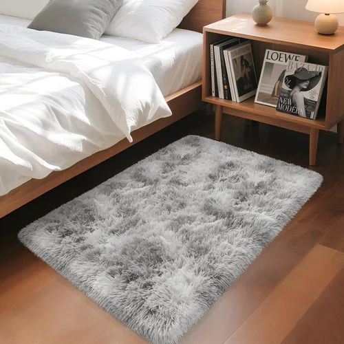 Miniatura 47 de Alfombras de pasillo beige de 2 x 6 pies para dormitorio, sala de estar, alfombra de felpa suave y esponjosa, alfombra de pasillo para pasillos