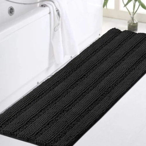 Miniatura 164 de Turquoize Alfombras de Baño de Chenilla Peludas Alfombra de Baño Antideslizante Gruesas Alfombras Peludas para Baño Chenilla Juego de Alfombra