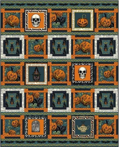 Miniatura 8 de Free Spirit Storybook - Panel de bloque de Halloween de 24 pulgadas
