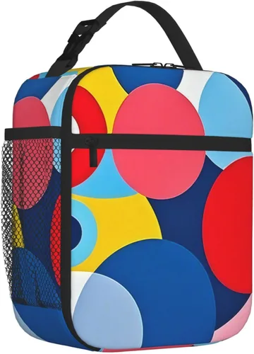 Miniatura 16 de Bolsa de almuerzo divertida para niños con pelotas deportivas, bolsa reutilizable para baloncesto, fútbol, fútbol americano y béisbol, lonchera