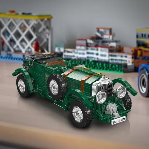 Miniatura 3 de Mould King 10166 Tech Oldtimer - Bloques de sujeción para automóvil deportivo, 1147 piezas, kit de montaje de modelo de automóvil de carreras