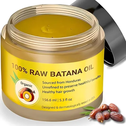 Aceite de batana para el crecimiento del cabello – Aceite de Ojon orgánico 100% crudo sin refinar de Honduras – Tratamiento capilar prensado en frío