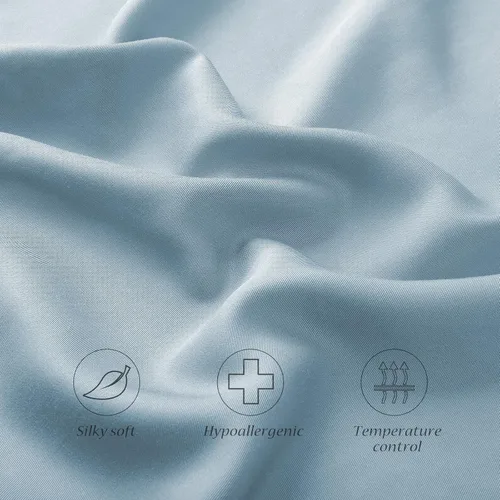 Miniatura 3 de Fundas de almohada curvadas de media luna refrescante para dormir lateral, rayón derivado de la funda de almohada de bambú, tamaño Queen, 1 pieza