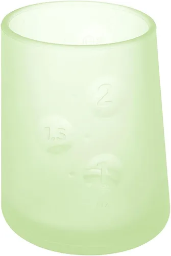 Miniatura 9 de Olababy First Cup Clear Sense - Taza de entrenamiento infantil 100% silicona, vaso medicinal de 2 onzas para recién nacido, diseño antideslizante