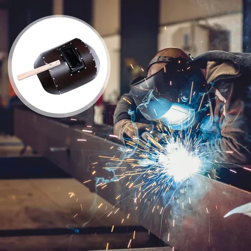 Miniatura 9 de Angoily Máscaras de soldadura de mano, casco de trabajo, escudo de soldadura con asa, herramienta de protección de seguridad facial para lugares