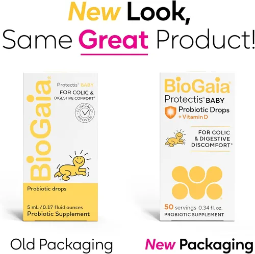 Miniatura 2 de BioGaia Gotas Probióticas para Bebés - Alivio de Cólicos y Gases + Vitamina D, Suministro de 50 Días, Seguro para Recién Nacidos, Reduce el Llanto