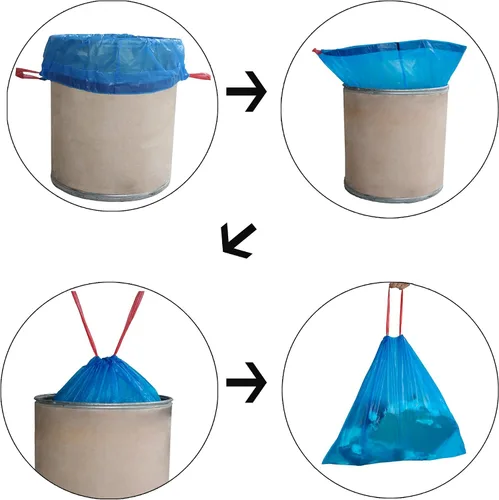 Miniatura 3 de Fiaze - Bolsas de basura con cordón de 13 galones, 200 unidades (azul)