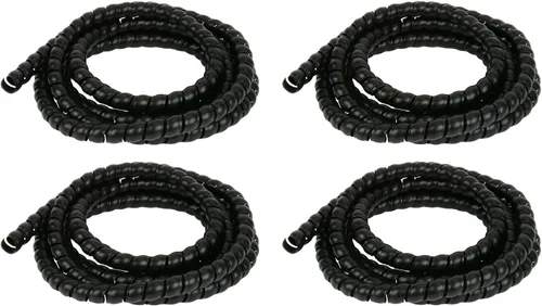 Miniatura 11 de TEMCo ST0480-5/8" Manguera Hidráulica Envoltura Espiral Cubierta Protectora de Alambre de 10 pies Organizador de Cable de Guardia - 1 AÑO DE GARANTÍA
