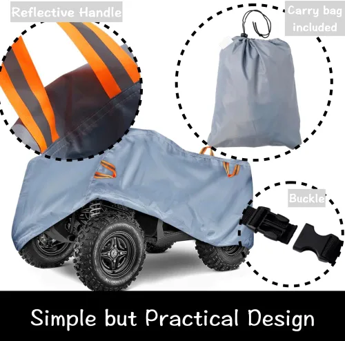 Miniatura 4 de Cubiertas Urby para cuatrimotos de 4 ruedas, cubiertas impermeables para ATV Quad al aire libre de servicio pesado, ideales para ATVs de Polaris