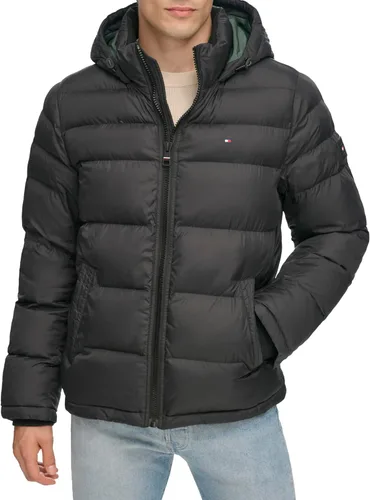 Miniatura 10 de Tommy Hilfiger - Chaqueta acolchada con capucha de relleno alternativo para hombre (tallas estándar y para personas grandes y altas)