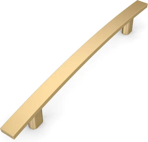 Miniatura 9 de Amerdeco - Paquete de 10 tiradores de oro cepillado de 3 pulgadas (76mm) para armarios de cocina, herrajes para gabinetes, tiradores de cocina