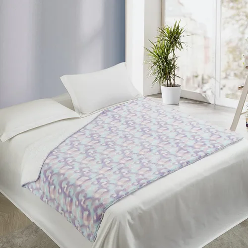 Miniatura 22 de Regal Comfort The Woods - Juego de 3 piezas de manta de forro polar sherpa azul polvo de 50 x 70 pulgadas y mantas de felpa de 18 x 18 pulgadas