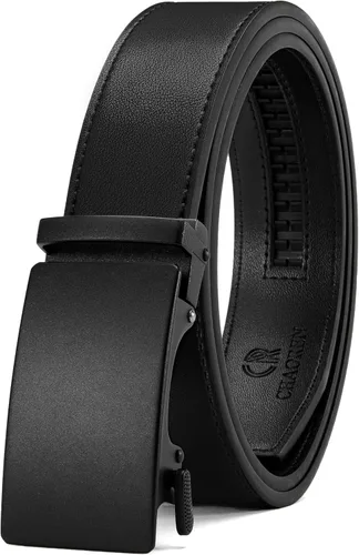 Miniatura 41 de CHAOREN Cinturón para hombre de cuero con trinquete - Ajuste personalizable, estilo sin esfuerzo (35 mm)