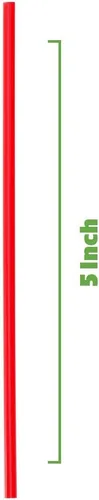 Miniatura 2 de Comfy Package [5 pulgadas - 1000 unidades] Agitadores de café y cócteles/pajitas desechables de plástico para sorber - Rojo Convenient 5" Stir