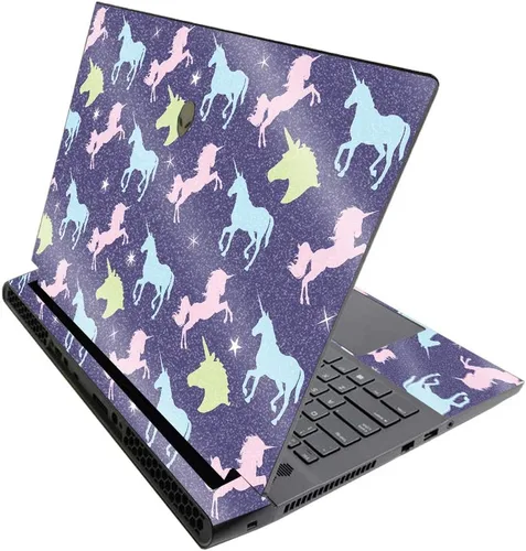 Miniatura 249 de MightySkins - Skin brillante con purpurina para Alienware M17 R3 (2020) y M17 R4 (2021) - Diversión de los años 90 Acabado duradero con purpurina