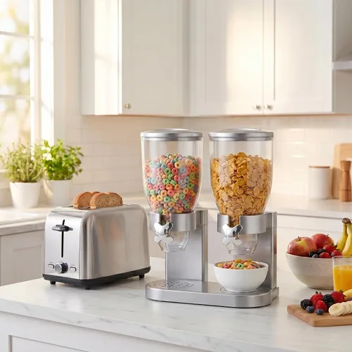 Miniatura 6 de Dispensador único Zevro de alimentos secos, Dispensador doble