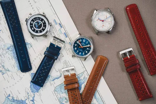Miniatura 6 de Barton Racing & Rally Horween - Correas de cuero con barras de resorte de liberación rápida integradas, longitud estándar para muñecas de 5 a 8 a