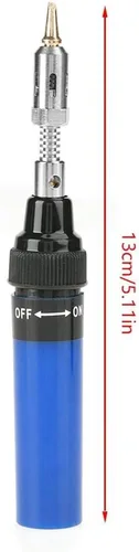 Miniatura 8 de Soldador de butano inalámbrico y mini bolígrafo de antorcha – Pistola de soldadura de soplete de gas para productos electrónicos y circuitos