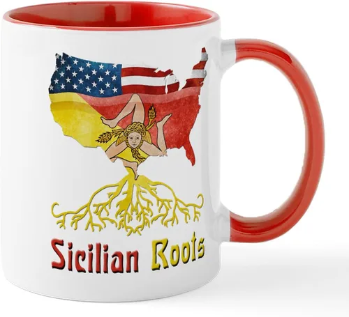 Miniatura 20 de CafePress Sicilia Mug - Taza de café de cerámica (11.0 fl oz)