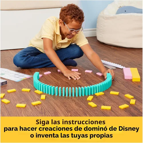 Miniatura 4 de Disney 100th Anniversary H5 Domino Creations 200 Dominó y accesorios de Domino Artist Lily Hevesh, regalos de Disney Juego de dominó para adultos