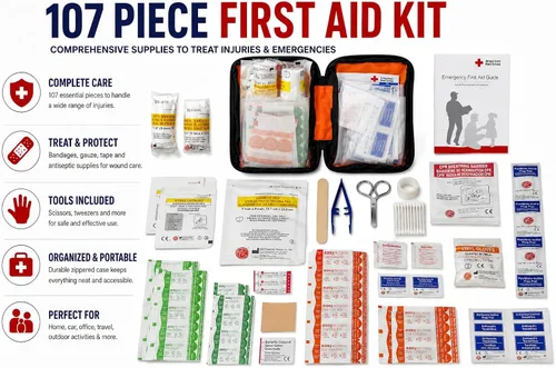 Miniatura 17 de Ready America 70185 kit de emergencia de gran calidad para 1 persona, mochila para 3 días