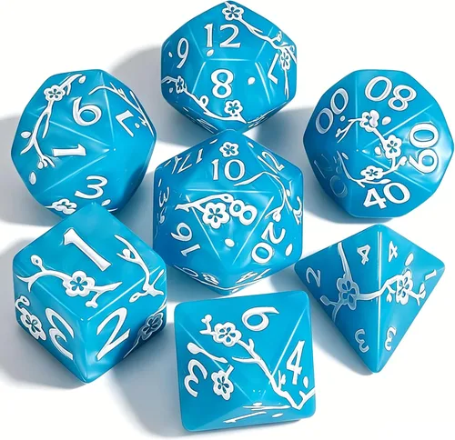 Miniatura 19 de CiaraQ DND - Juego de dados poliédricos con bolsa de dados para juegos de rol de Calabozos y Dragones RPG MTG (fuente negra y dorada)