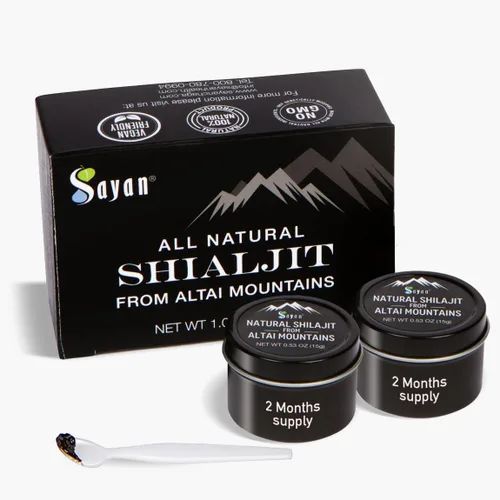 Miniatura 11 de Sayan Pure Authentic Altai Shilajit Resina – 0.51 onzas, suministro de 2 meses – Suplemento de ácido fúlvico orgánico de alta eficacia para mujeres