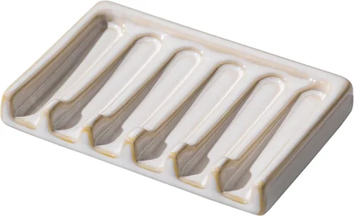 Miniatura 11 de Tanew Jabonera de cerámica autodrenante, soporte para jabón de barra, jabonera de cascada, soporte para jabón de ducha, soporte para esponja