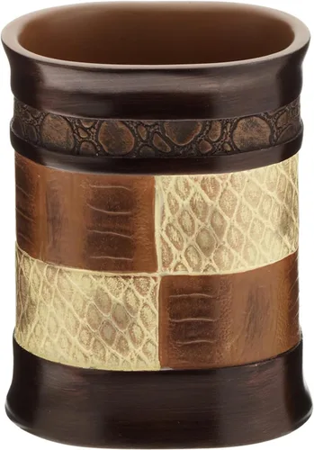 Miniatura 13 de Zahari Home Sinatra - Vaso de baño para cepillos de dientes y pasta de dientes, organizador de brochas de maquillaje, color negro