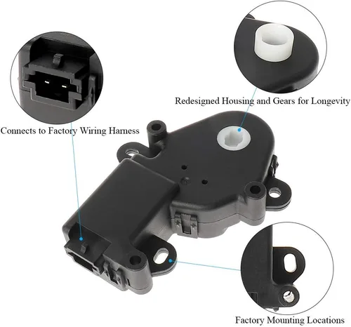 Miniatura 4 de Actuador de puerta de mezcla de aire para calentador HVAC 604-132 para Chevy 2004-2012 Colorado/2003-2006 SSR, para GMC 2004-2012 Canyon