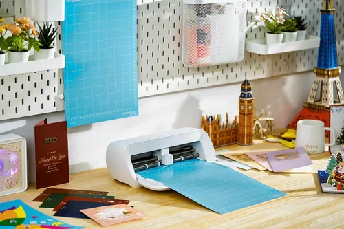 Miniatura 2 de Alfombrillas de corte para Cricut Joy Xtra: 4 alfombrillas, 8.5x12 pulgadas, diseño de punto adhesivo de luz azul, cuidado de los ojos, agarre