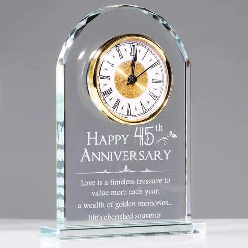 Miniatura 17 de YWHL Regalos de Reloj del 25º Aniversario de Boda para Pareja, Regalos de Recuerdo del 25º Aniversario para Esposo/Esposa, Decoración de Reloj