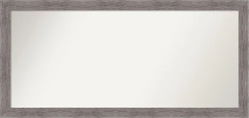 Miniatura 389 de Amanti Art Espejo de baño gris para sobre el fregadero, 31 x 48 pulgadas, espejo de tocador rectangular estrecho de color gris, marco de madera