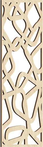 Miniatura 20 de Acme Paneles de pared decorativos de madera con calado, 9 3/8 pulgadas de ancho x 24 3/8 pulgadas de alto x 1/4 de alto, roble rojo