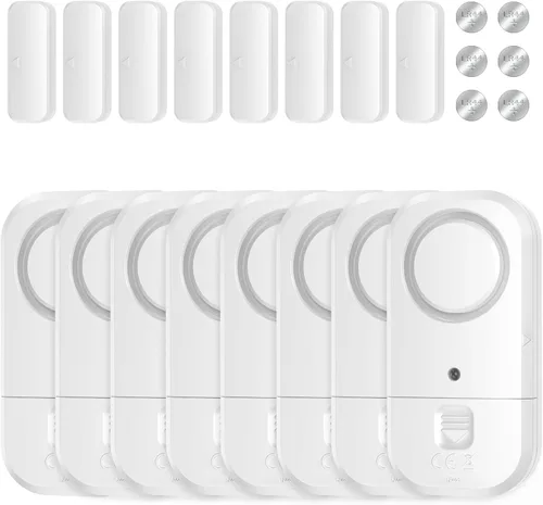 Miniatura 10 de Sensores de alarma para puerta y ventana, alarma de puerta para seguridad de los niños, alarmas de puerta para seguridad del hogar, oficina, tienda