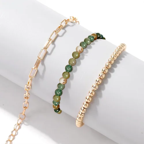 Miniatura 140 de Long tiantian Pulsera de oro gruesa para mujer, pulseras de oro delicadas, pulseras para mujer, pulseras apilables de eslabones de cadena