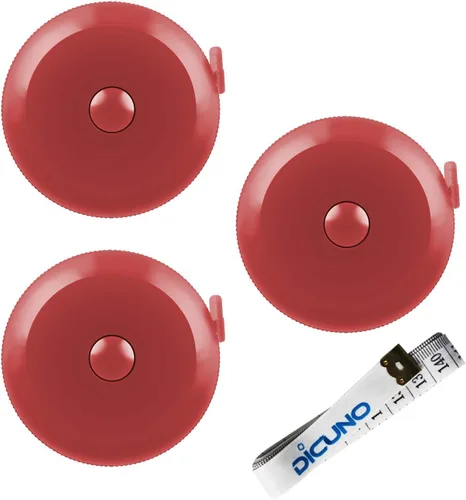 Miniatura 13 de DiCUNO Cinta métrica suave de 1.5 metros, 60 pulgadas con sistema retráctil para medir tela, cuerpo 8