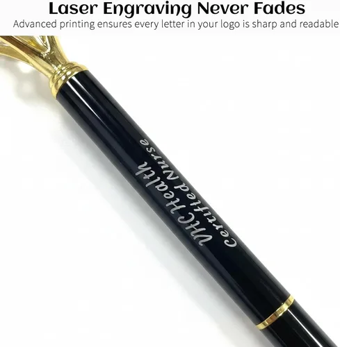 Miniatura 5 de Personalizado 20 Piezas Big Diamond Pen Rhinestones Crystal Metal Bolígrafo Promocional Tinta Negra