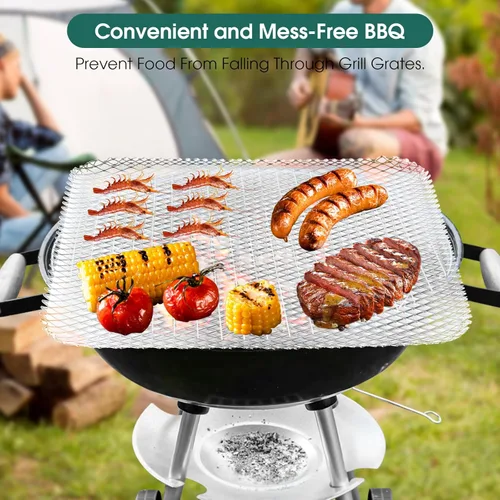 Miniatura 7 de Cubierta para Parrilla, Cubiertas de Parrilla BBQ Desechables, Paquete de 10 Cubiertas para Parrilla para Parrilla al Aire Libre, Forros de Parrilla
