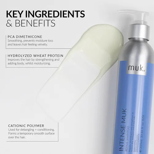 Miniatura 4 de MUK. Champú Reparador Intenso para el Cuidado del Cabello - 10.1 fl oz