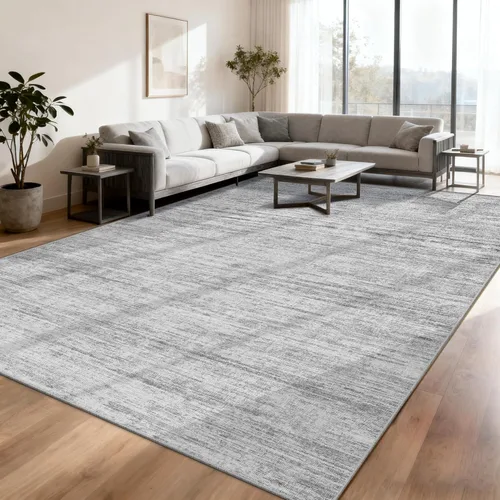 Miniatura 60 de Alfombras para pasillos antideslizantes 2x8, alfombra de pasillo moderna lavable para entrada, alfombra de piso suave resistente a manchas para Gris