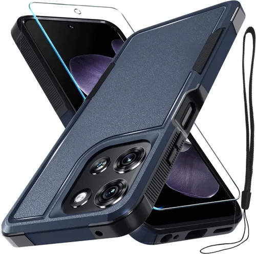 Miniatura 9 de Funda compatible con Moto G 5G 2024, cuerpo completo, resistente, resistente, a prueba de golpes, con correa de cordón, protector de pantalla