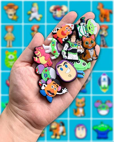 Miniatura 5 de 25 40 dijes de decoración de zapatos para zuecos y sandalias, accesorios de zapatos de dibujos animados para adultos