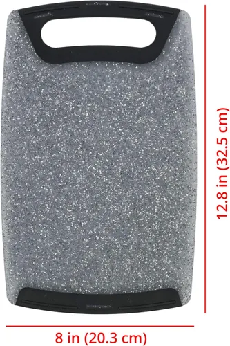 Miniatura 7 de Glad Juego de cuchillos con tabla de cortar, 5 piezas Cuchillos Santoku afilados y utilitarios con cubiertas de cuchillas y bloque de cortar