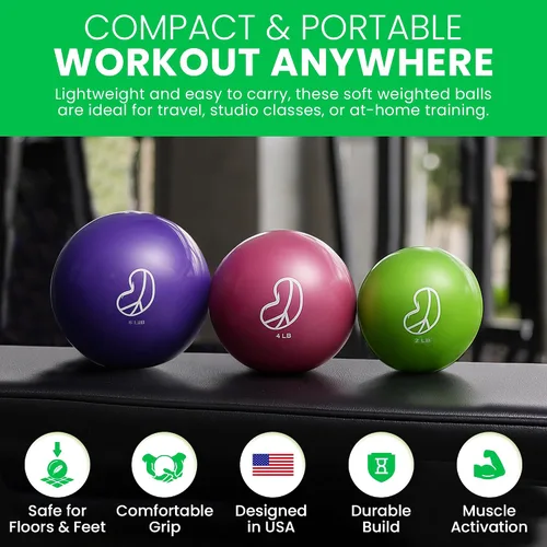 Miniatura 4 de Bean Products Bolas con peso - 2-6 libras - Varios colores 2 libras - una bola